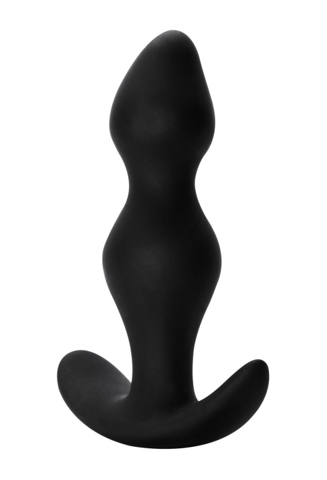Чёрная фигурная анальная пробка Fantasy - 12,5 см. купить в секс шопе