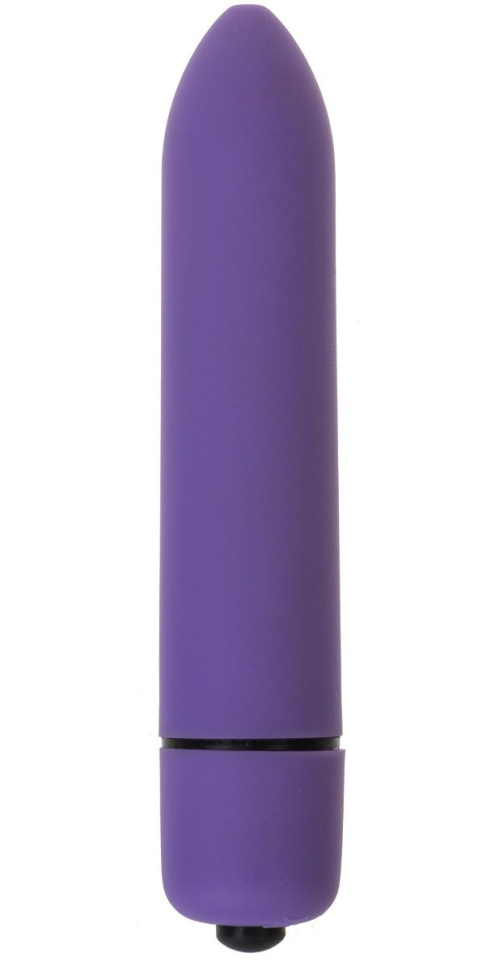 Фиолетовая вибропуля с заострённым кончиком - 9,3 см. купить в секс шопе