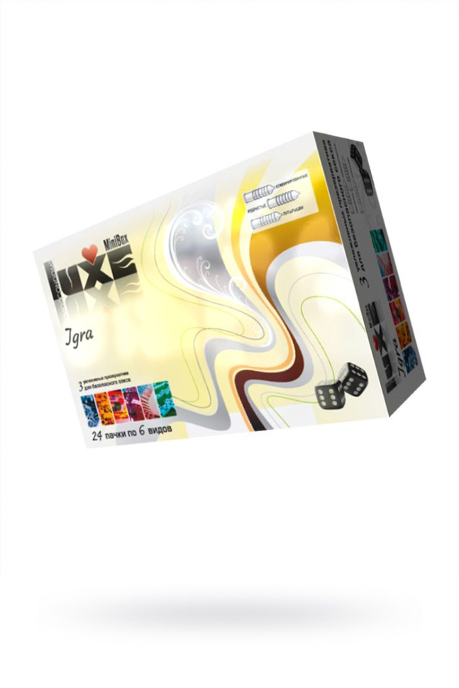 Презервативы Luxe Mini Box Игра - 1 блок (24 уп. по 3 шт. в каждой) купить в секс шопе