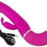 Лиловый вибратор-кролик с функцией сквирта Cumshot Rabbit Vibrator - 24 см. купить в секс шопе