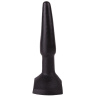 Чёрный анальный плаг на широком основании - 11,5 см. купить в секс шопе