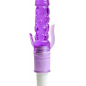 Фиолетовый вибратор с дополнительными отростками - 21 см. купить в секс шопе