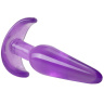 Фиолетовая анальная пробка в форме якоря Slim Anal Plug - 10,8 см. купить в секс шопе