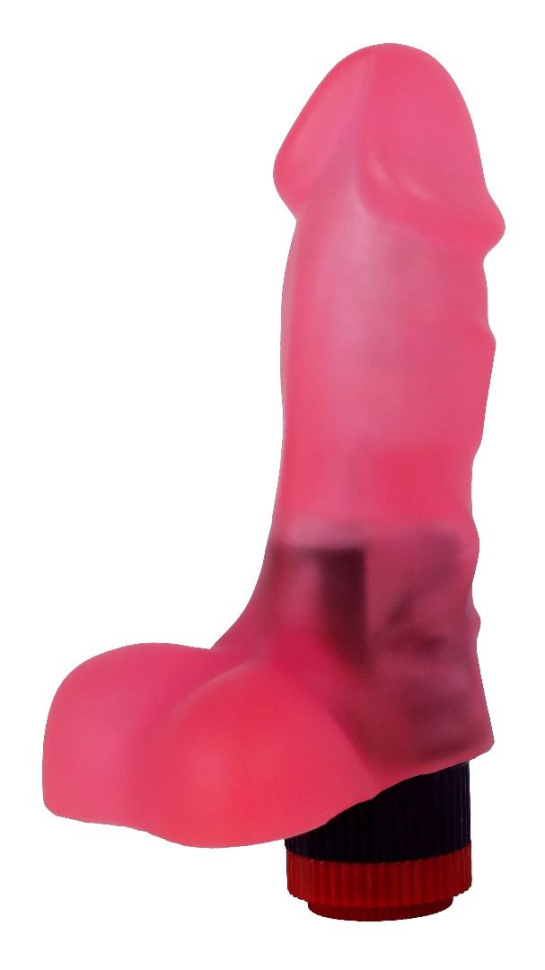 Розовый гелевый вибратор-реалистик - 16,5 см. купить в секс шопе