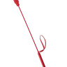 Красный стек с кожаной ручкой - 70 см. купить в секс шопе