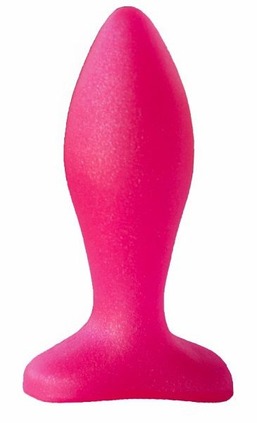 Розовая анальная пробка - 9 см. купить в секс шопе