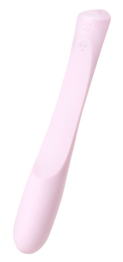 Нежно-розовый гибкий водонепроницаемый вибратор Sirens Venus - 22 см. купить в секс шопе