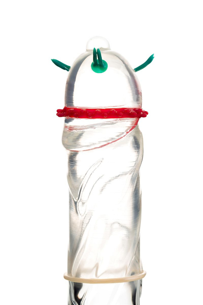 Презерватив с усиками  Стимулирующая штучка №5  - 1 шт. купить в секс шопе