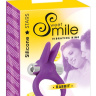 Фиолетовое эрекционное кольцо с вибрацией Smile Rabbit купить в секс шопе