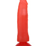 Фаллоимитатор гелевый с присоской на основании - 17 см. купить в секс шопе