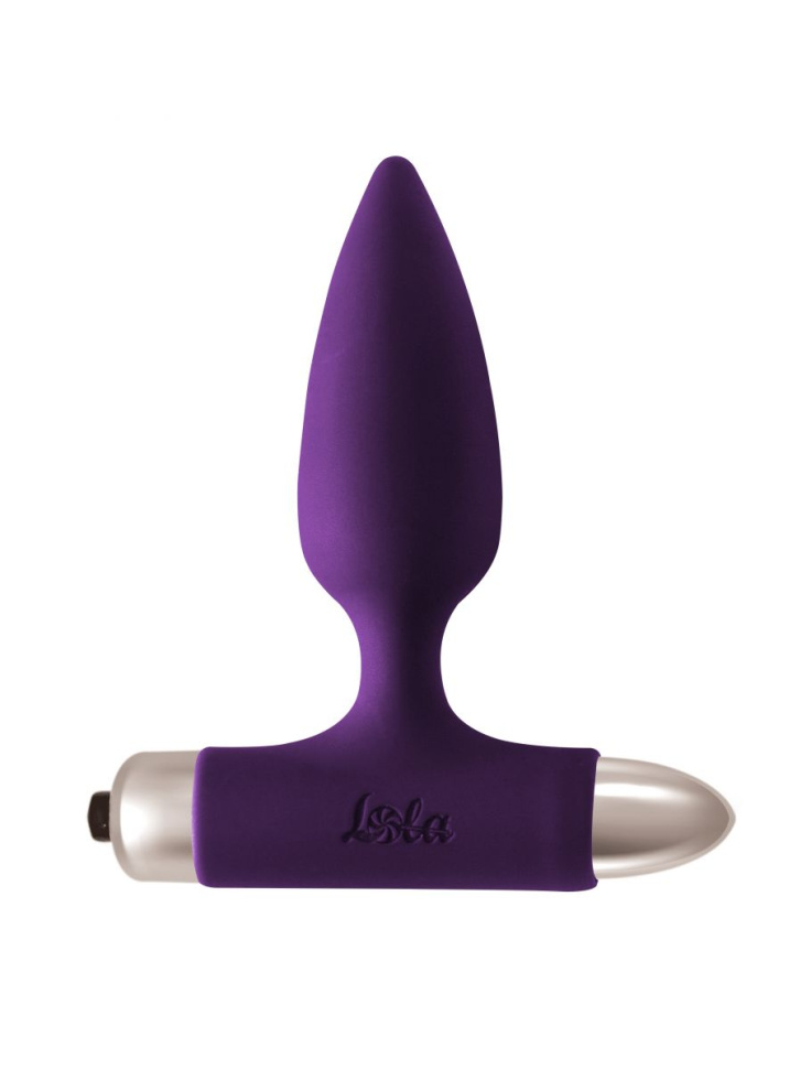 Фиолетовая анальная вибропробка New Edition Glory - 11 см. купить в секс шопе