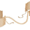 Дизайнерские золотистые наручники Desir Metallique Handcuffs Bijoux купить в секс шопе