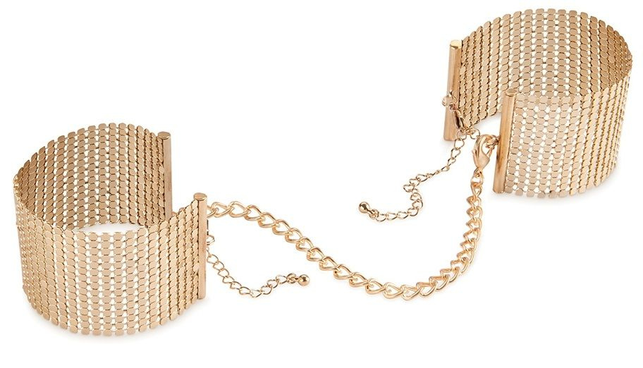 Дизайнерские золотистые наручники Desir Metallique Handcuffs Bijoux купить в секс шопе