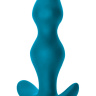 Бирюзовая фигурная анальная пробка Fantasy - 12,5 см. купить в секс шопе