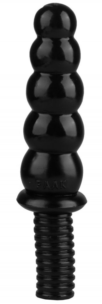 Черный фантазийный фаллоимитатор - 28 см. купить в секс шопе