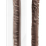 Коричневый двусторонний фаллоимитатор 18 Inch Double Dildo - 45,7 см. купить в секс шопе