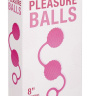 Розовые вагинальные шарики с ребристым рельефом купить в секс шопе