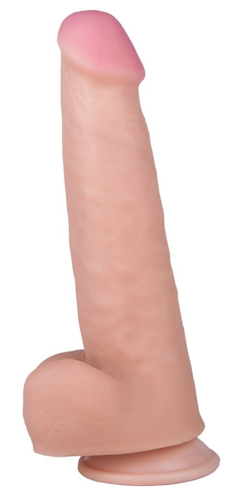Телесный фаллоимитатор  на присоске  REAL Next №86 - 20,5 см. купить в секс шопе