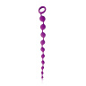 Фиолетовая фигурная анальная цепочка Cosmo - 32 см. купить в секс шопе