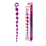 Фиолетовая фигурная анальная цепочка Cosmo - 32 см. купить в секс шопе