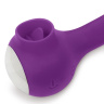 Фиолетовый универсальный вибратор Drago с язычком - 18,3 см. купить в секс шопе
