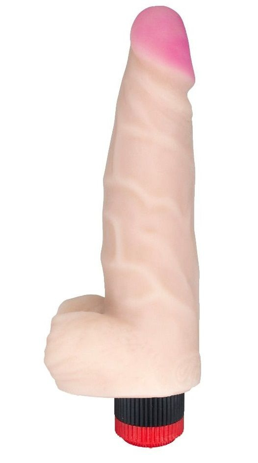 Телесный вибромассажёр HUMAN COPY 7,8  - 19 см. купить в секс шопе