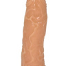 Телесный фаллоимитатор на присоске - 19 см. купить в секс шопе