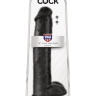 Чёрный фаллоимитатор-гигант 15  Cock with Balls - 40,6 см. купить в секс шопе