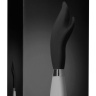 Черный вибратор-кролик Athos - 22 см. купить в секс шопе