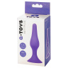 Фиолетовая анальная втулка Toyfa A-toys - 11,3 см. купить в секс шопе
