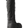 Чёрный фаллоимитатор на присоске ColourSoft  8  Soft Dildo - 23,5 см. купить в секс шопе