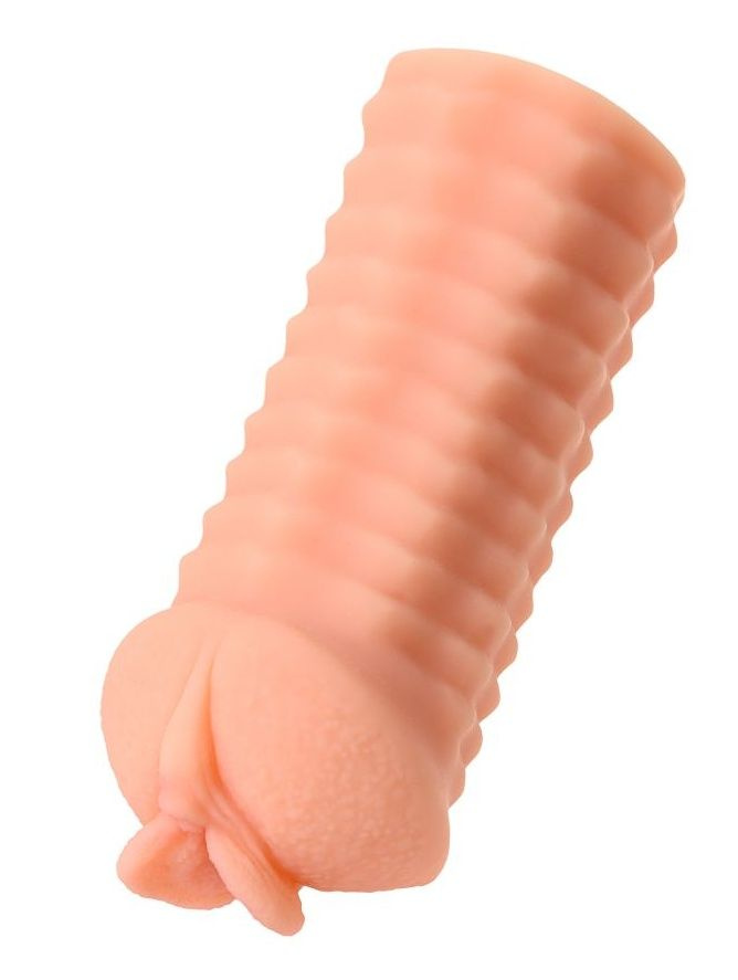 Мастурбатор-вагина ELEGANCE с ребрами на поверхности купить в секс шопе