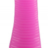 Розовая рельефная реалистичная анальная втулка - 22 см.  купить в секс шопе