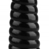Черная рельефная анальная втулка - 20,5 см. купить в секс шопе