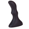 Чёрный плаг изогнутой формы - 10 см. купить в секс шопе
