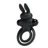 Черное эрекционное кольцо с вибростимуляцией клитора Vibrant Penis Ring III купить в секс шопе