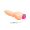 Фаллоимитатор с ребристой поверхностью для стимуляции клитора - 19,5 см. купить в секс шопе