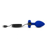 Синяя вибропробка Vibrating Jewel Plug L/XL - 11 см. купить в секс шопе