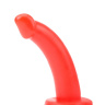 Красный страпон Thumper Strap-on на ремешках - 18 см. купить в секс шопе