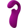 Фиолетовый вакуумный стимулятор ENIGMA с отростком купить в секс шопе