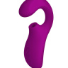 Фиолетовый вакуумный стимулятор ENIGMA с отростком купить в секс шопе
