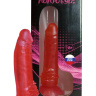 Фаллоимитатор гелевый на присоске с шипами на основании - 17 см. купить в секс шопе