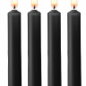 Набор из 4 черных восковых свечей Teasing Wax Candles купить в секс шопе