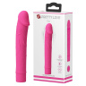 Розовый вибратор Vic с выделенными венками - 15,5 см. купить в секс шопе