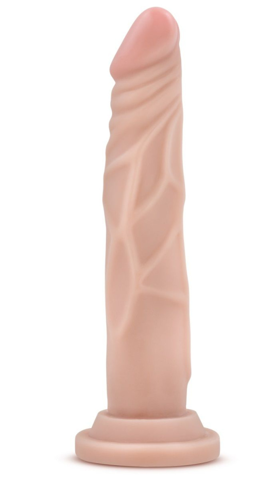 Телесный фаллоимитатор без мошонки с присоской Dr. Skin Realistic Cock Basic 7.5 - 19 см. купить в секс шопе