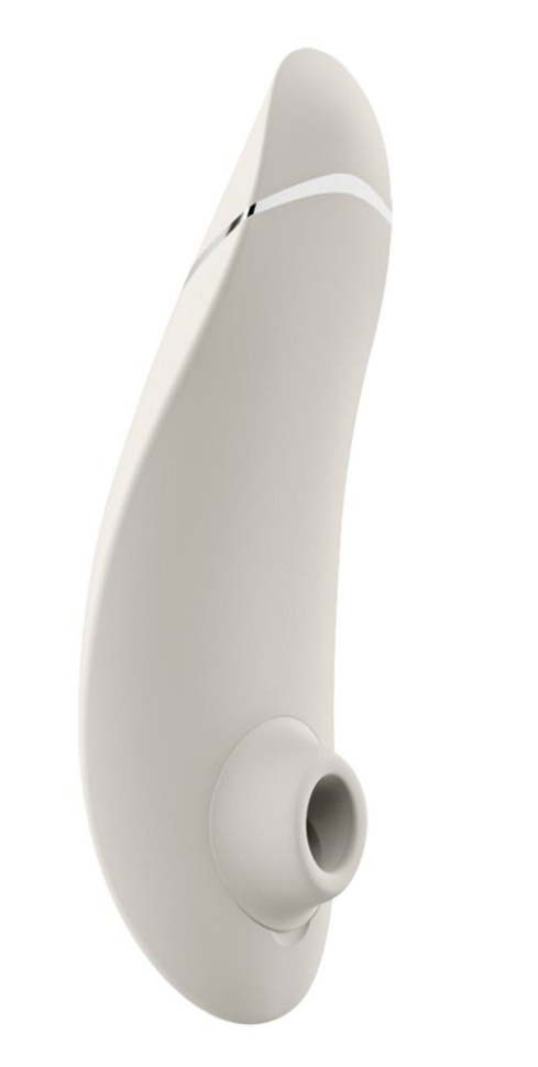 Светло-серый клиторальный стимулятор Womanizer Premium 2 купить в секс шопе