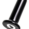 Черный стеклянный мини-вибратор - 10 см. купить в секс шопе