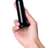 Черный стеклянный мини-вибратор - 10 см. купить в секс шопе