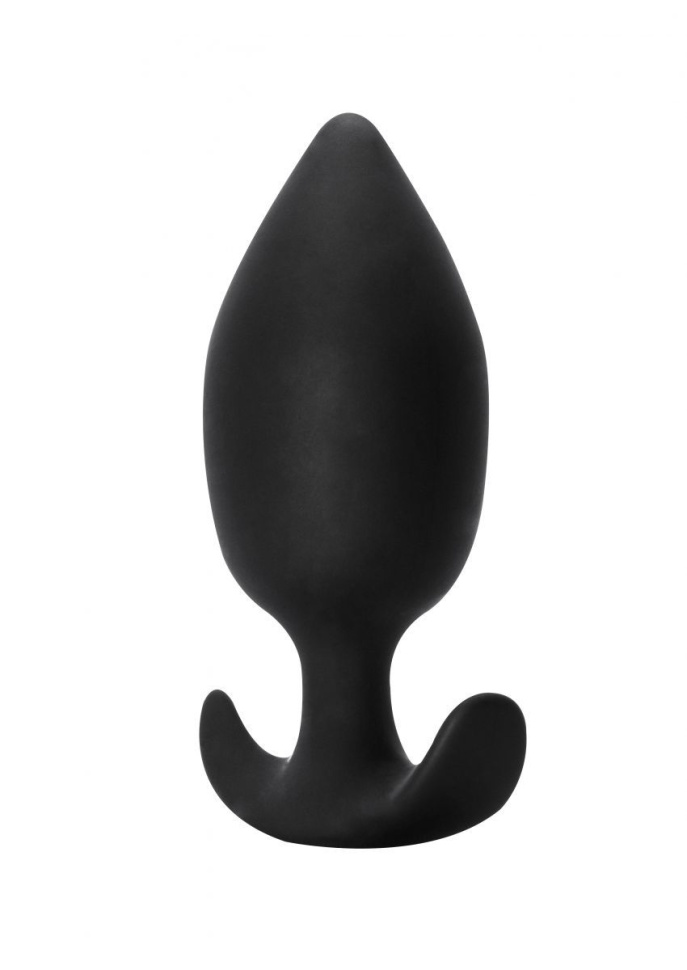 Чёрная анальная пробка Insatiable - 10,5 см. купить в секс шопе