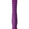 Фиолетовый гибкий вибратор Lupin с ребрышками - 22 см. купить в секс шопе